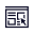 An icon showing a webpage layout with a cursor clicking on it.